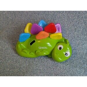 Learning Resources Steggy The Fine Motor Dinosaur Number Color Shape Sorter Toy